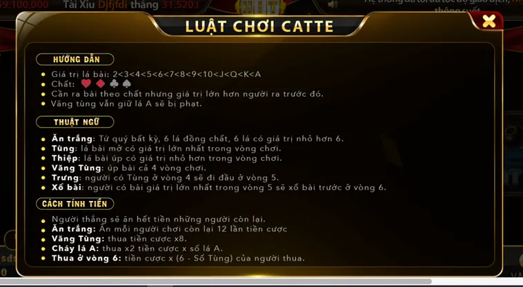 Trải Nghiệm Đỉnh Cao Bài Catte Tại HitClub Cơ Hội Rinh Tiền Tỷ Mỗi Ngày