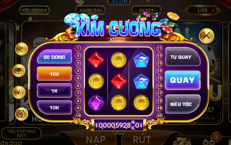 Chinh Phục Siêu Phẩm Minigame Kim Cương Tại HitClub Với Phần Thưởng Lớn