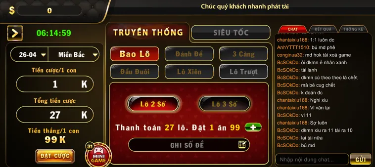 Chiến Thắng Đỉnh Cao Cùng Lô Đề 1 Ăn 99 Tại HitClub Tỷ Lệ Cao