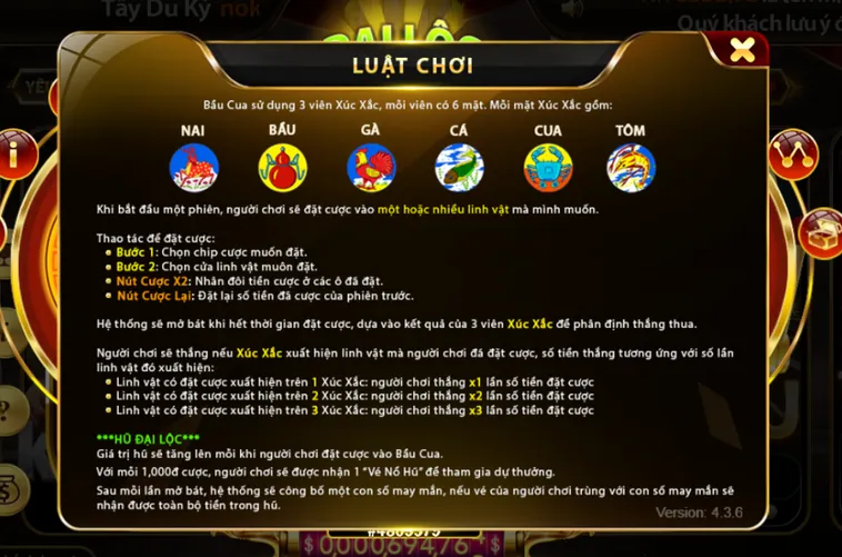 Minigame Bầu Cua Mini Tại HitClub Săn Thưởng Khủng Với Tốc Độ Ván Chơi Cực Nhanh
