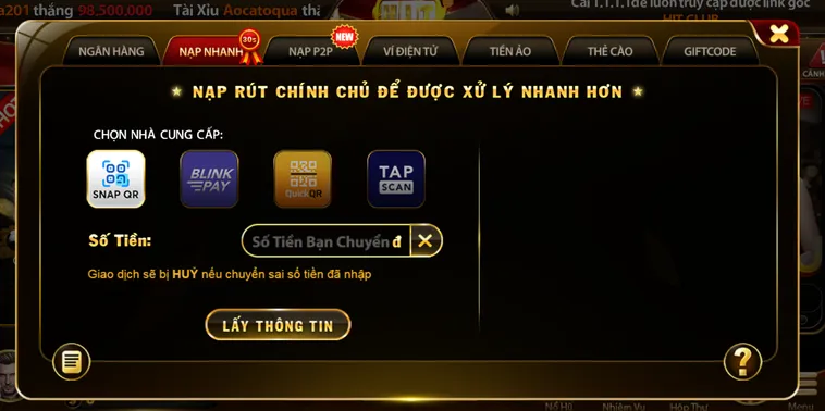 Nạp Tiền HitClub Hướng Dẫn Cách Thức Giao Dịch Nhanh Chóng Và An Toàn Nhất