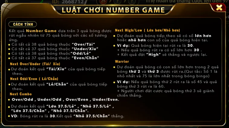 Number Game Tại HitClub Siêu Phẩm Giải Trí Đẳng Cấp Nhận Thưởng Tiền Tỷ Mỗi Ngày