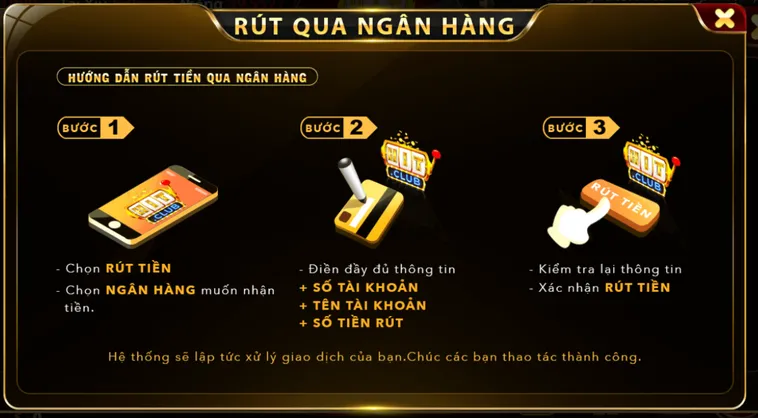Rút Tiền Qua Ngân Hàng HitClub Hướng Dẫn Quy Trình Thanh Toán Siêu Tốc Và An Toàn Nhất
