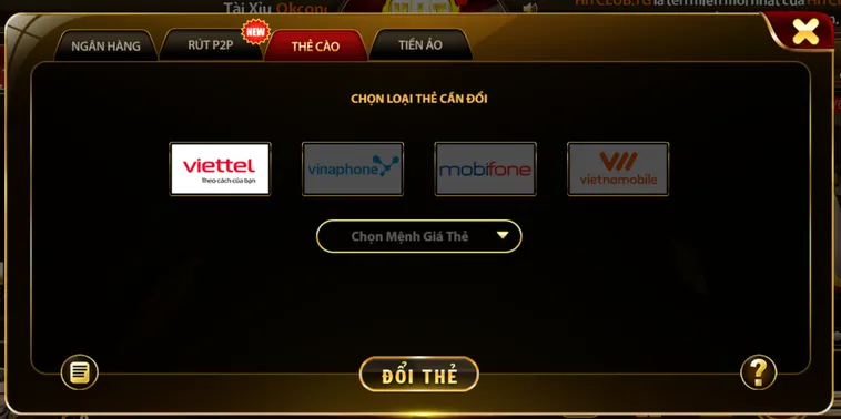 Rút tiền thẻ cào tại 789Club an toàn -tiện lợi - hỗ trợ mọi nhà mạng.