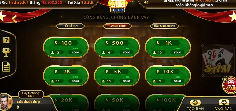 Tuyệt Chiêu Chơi Sâm Lốc Tại HitClub Đánh Bại Mọi Đối Thủ Đỉnh Cao