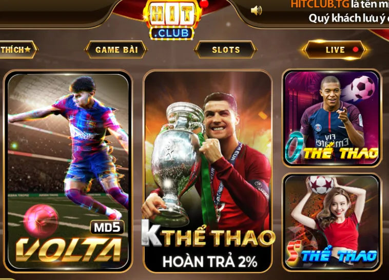 Kho Trò Chơi Thể Thao HitClub Sân Chơi Cá Cược Đỉnh Cao Với Tỷ Lệ Thắng Hấp Dẫn Nhất